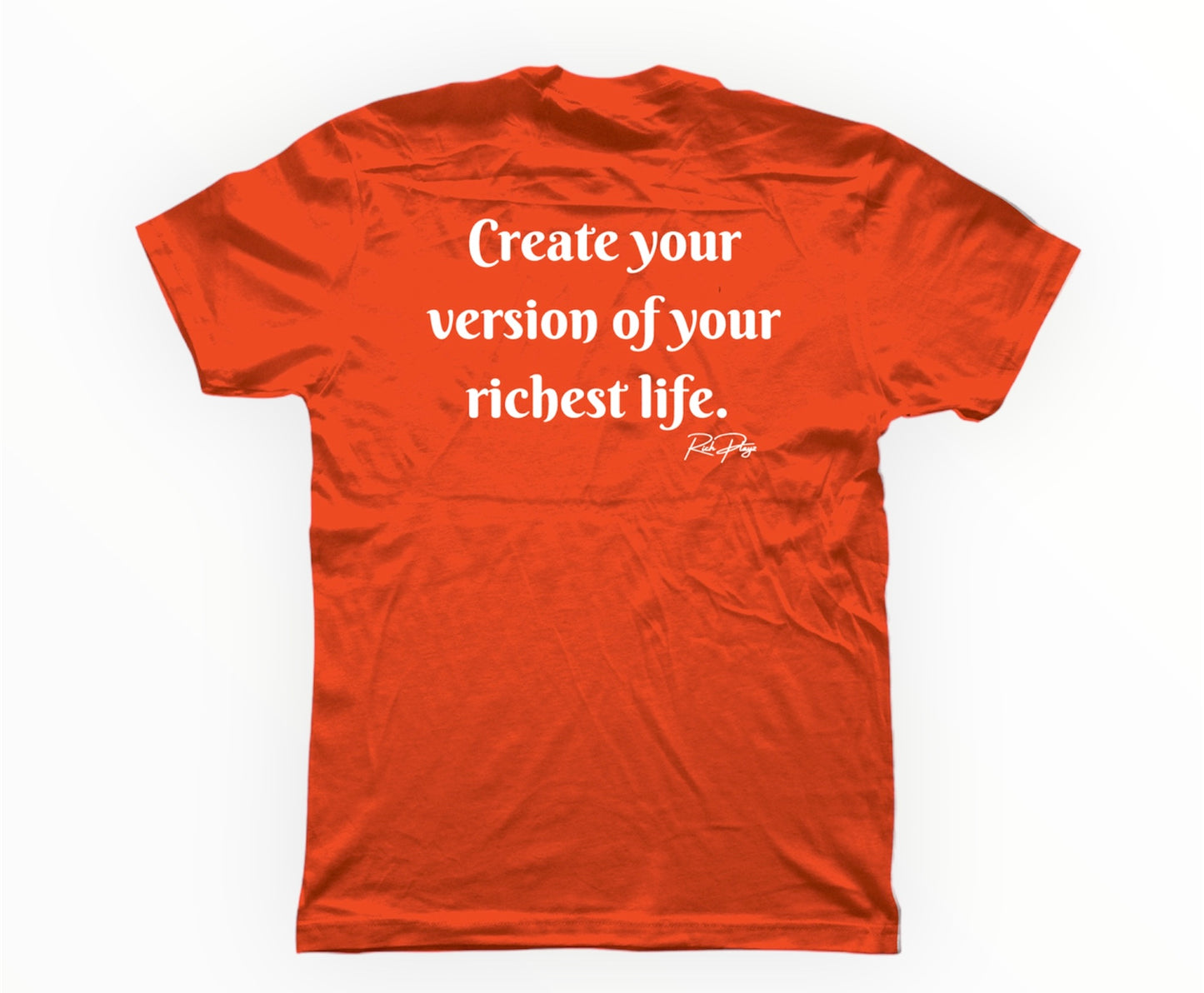 ‘’Rich Playz Signature/Richest Life Tee’’ (Orange)