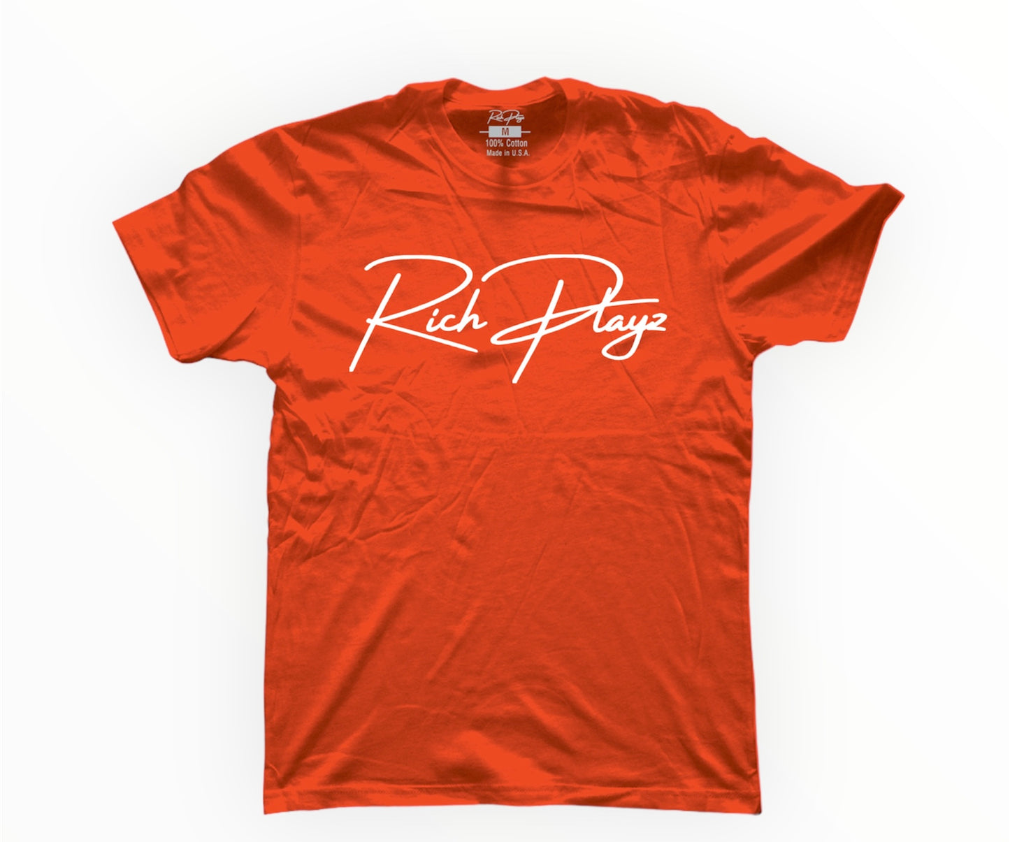 ‘’Rich Playz Signature/Richest Life Tee’’ (Orange)